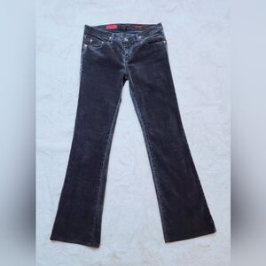 AG Adriano Goldschmied The Angel Bootcut Dark Gray Corduroy Pants 28 Regular Vtg